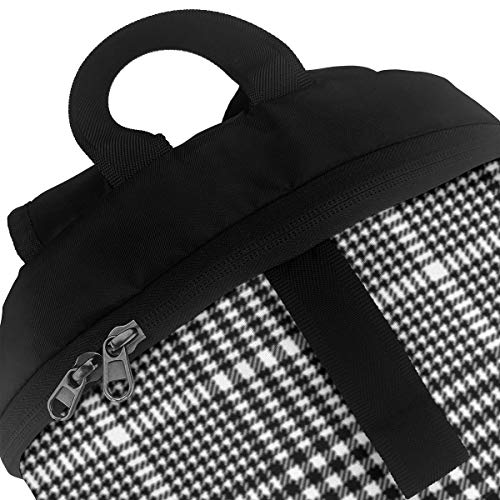 Mochila unisex de Prince of Wales Check College Student Bookbags de viaje para computadora cuadernos de la escuela al aire libre bolsa de hombro