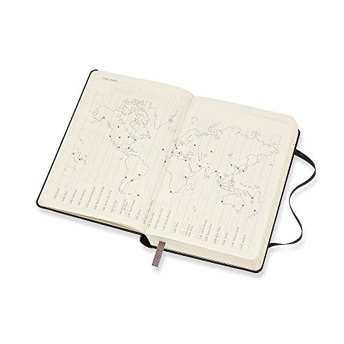 Moleskine - Agenda Diaria de 12 Meses 2020, Tapa Dura y Goma Elástica, Negro, Tamaño Pequeño (9 x 14 cm)