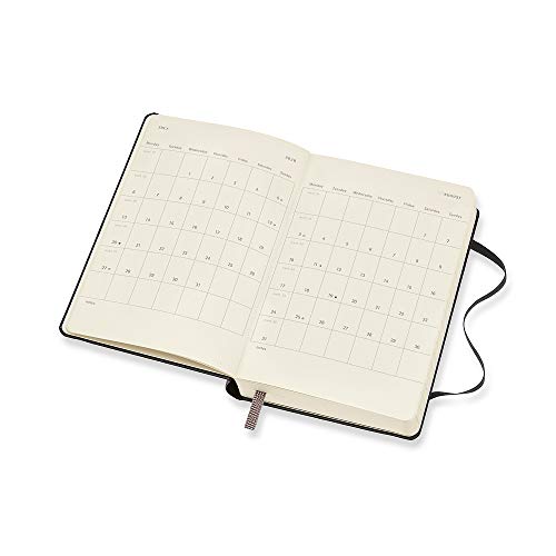 Moleskine - Agenda Diaria de 12 Meses 2020, Tapa Dura y Goma Elástica, Negro, Tamaño Pequeño (9 x 14 cm)