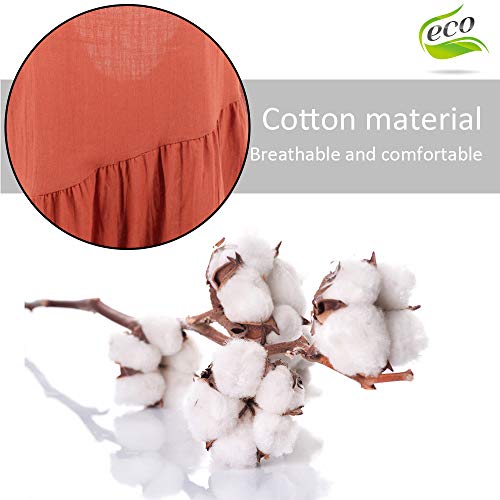 Mono Corto para Mujer de Verano, Morbuy Sexy Elegantes Margarita impresión Cuello en O Trajes de Mameluco Algodón y Lino Sin Mangas Tallas Grandes Jumpsuit Playsuit (5XL,Verde)