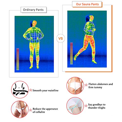 Moonssy Leggins Reductores Adelgazantes, Pantalones de Sauna Adelgazantes Mujer Nanotecnología, Leggins Anticeluliticos Cintura Alta, Mallas Fitness Push Up para Deporte Running Yoga Gym (M)