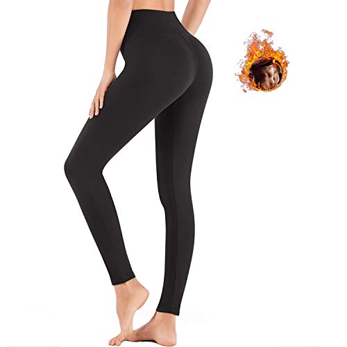 Moonssy Pantalones de Sauna Adelgazantes Mujer NANOTECNOLOGÍA, Leggins Reductores Adelgazantes, Leggins Anticeluliticos Cintura Alta, Mallas Fitness Push Up para Deporte Running Yoga Gym (M)