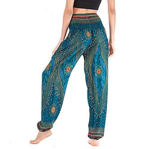 Morbuy Mujer Pantalones, Elasticos Sexy Vintage Casual Desgaste Pantalón Acampanados Elegantes Cómodos Suaves Modernos Sports Yoga Pantalones de Flores