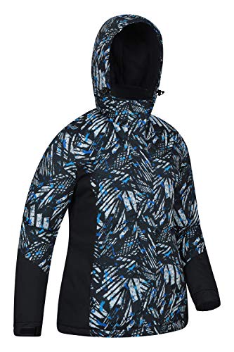 Mountain Warehouse Chaqueta de esquí Dawn para Mujer - A Prueba de Nieve, Abrigo de esquí con Forro Polar, puños, Dobladillo y Capucha Ajustables, Invierno Carbón 34