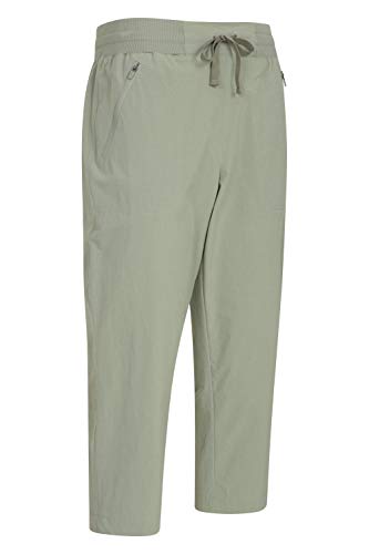 Mountain Warehouse Explorer pantalón Convertible Mujer - Pantalones de protección UV, Parte de Abajo de Secado rápido, Multibolsillos - para Viajar, Senderismo, Camping Caqui 40