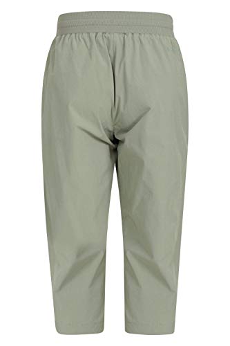 Mountain Warehouse Explorer pantalón Convertible Mujer - Pantalones de protección UV, Parte de Abajo de Secado rápido, Multibolsillos - para Viajar, Senderismo, Camping Caqui 40