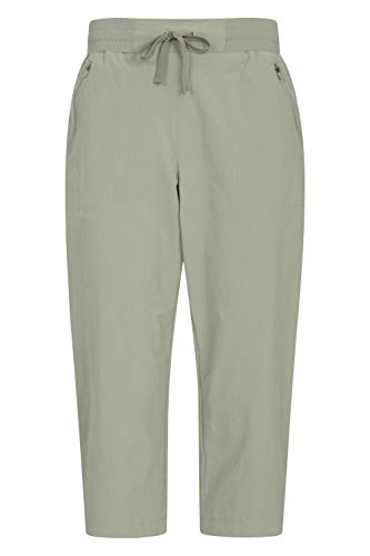 Mountain Warehouse Explorer pantalón Convertible Mujer - Pantalones de protección UV, Parte de Abajo de Secado rápido, Multibolsillos - para Viajar, Senderismo, Camping Caqui 40