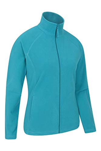Mountain Warehouse Jersey Polar Raso para Mujer - Suéter Ligero - Secado rápido - Sudadera cálida y Suave - Ideal para Viajar y pasear, Invierno Verde Agua 34