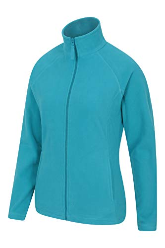 Mountain Warehouse Jersey Polar Raso para Mujer - Suéter Ligero - Secado rápido - Sudadera cálida y Suave - Ideal para Viajar y pasear, Invierno Verde Agua 34