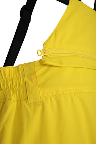 Mountain Warehouse Pantalón Nieve Dusk Hombre con Bolsillos, Polainas para Nieve, Cinturón elástico, Invierno Amarillo Brillante L