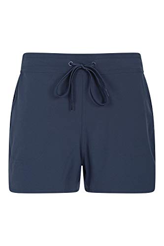 Mountain Warehouse Pantalones Cortos de Surf para Mujer - Pantalones elásticos con protección UV - Ligeros y de Secado rápido - para Verano, Surf, Playa y Piscina Azul Marino 56