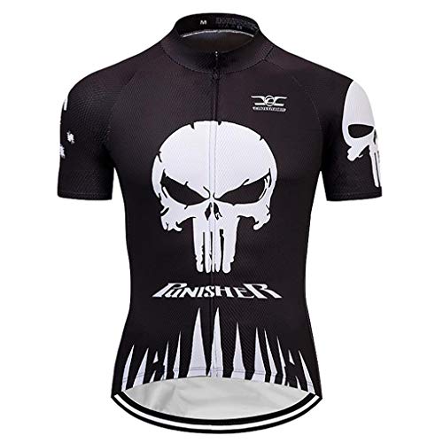 Moxilyn Ropa de Ciclismo para Hombre Traje de Bicicleta Conjunto de Verano Top + Bib Shorts Acolchados, Almohadilla de Asiento de Gel 9D para Montar En Bicicleta Conjunto Cómodo y De Secado Rápido