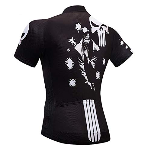 Moxilyn Ropa de Ciclismo para Hombre Traje de Bicicleta Conjunto de Verano Top + Bib Shorts Acolchados, Almohadilla de Asiento de Gel 9D para Montar En Bicicleta Conjunto Cómodo y De Secado Rápido