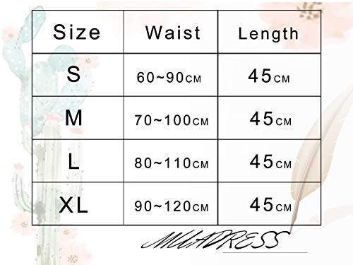 MUADRESS LXQ Mini Falda Enagua Mujer Cancan Vintage para Vestido Rockabilly Disfraces Negro L