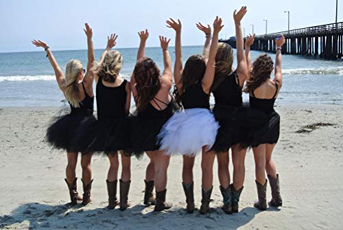 MUADRESS LXQ Mini Falda Enagua Mujer Cancan Vintage para Vestido Rockabilly Disfraces Negro L