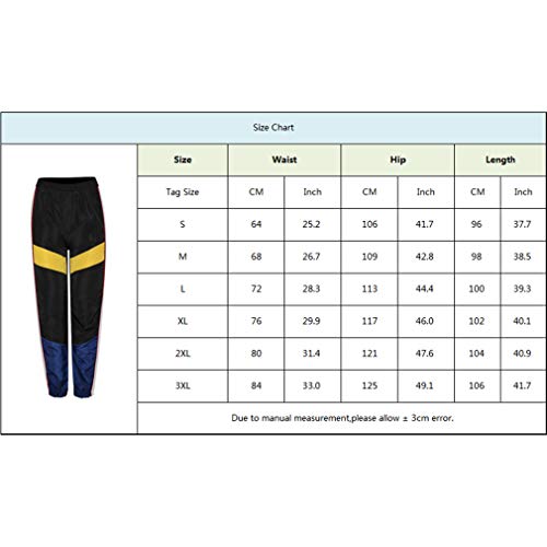 Mujer Pantalones Harajuku Hip Hop Streetwear Pantalones Estilo Callejero Empalmados Pantalones Deportivos De Cintura Alta S-3XL