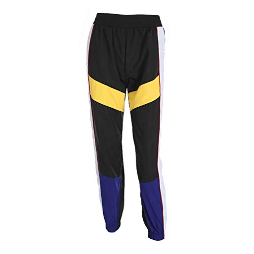 Mujer Pantalones Harajuku Hip Hop Streetwear Pantalones Estilo Callejero Empalmados Pantalones Deportivos De Cintura Alta S-3XL