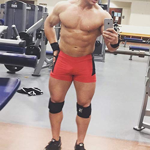Muscle Alive Hombre Gimnasia Apretado Entrepierna 21 Culturismo Pantalones Cortos de poliéster y Lycra