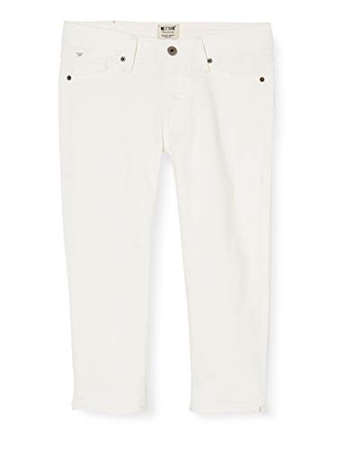 mustang Jasmin Capri Pantalones Cortos, Beige (Cloud Dancer 2020), 40 (Talla del Fabricante: 29) para Mujer