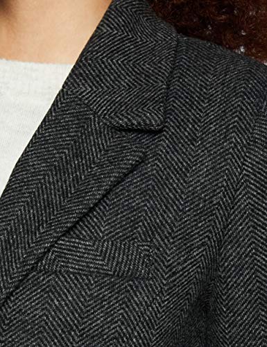 Naf Naf Alice M1 Chamarra de Plumas, Gris Anthracite, 38 para Mujer