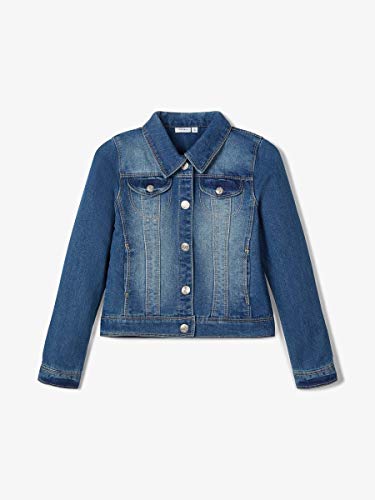 Name IT NITSTAR RIKA DNM Jacket NMT Noos, Chaqueta Niños, Azul (Medium Blue Denim), 146