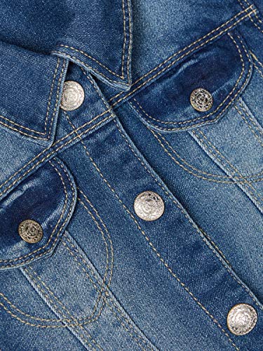 NAME IT Nitstar Rika Dnm Jacket Nmt Noos, Chaqueta para Niños, Azul (Medium Blue Denim Medium Blue Denim), 104