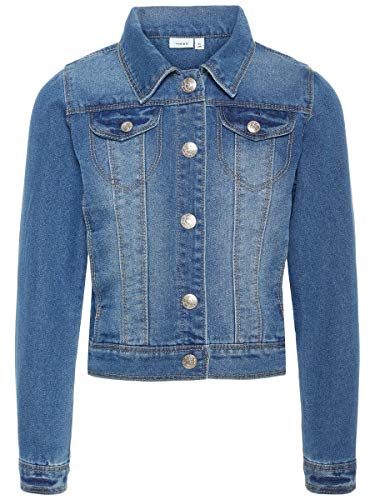 NAME IT Nitstar Rika Dnm Jacket Nmt Noos, Chaqueta para Niños, Azul (Medium Blue Denim Medium Blue Denim), 104