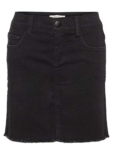 NAME IT Nkfbilura Dnm 7083 Skirt Noos Falda, Negro (Black Denim Black Denim), 92 para Niñas