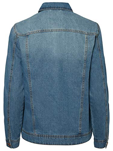 NAME IT Nmole L/s Med Jacket Noos Chaqueta Vaquera, Azul (Medium Blue Denim Medium Blue Denim), 40 (Talla del Fabricante: Medium) para Mujer