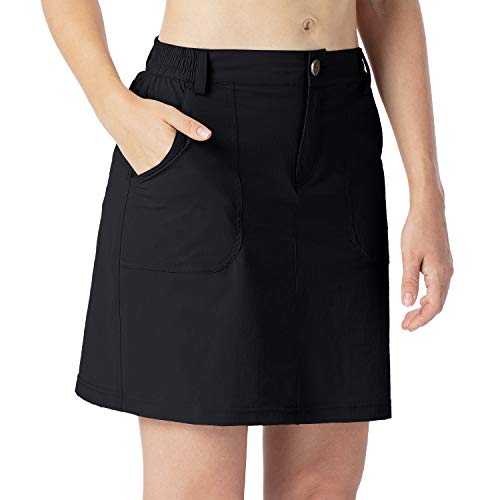 NAVISKIN Falda de Tenis de Golf para Mujer con Pantalón Interior Deportivo,Nero,S