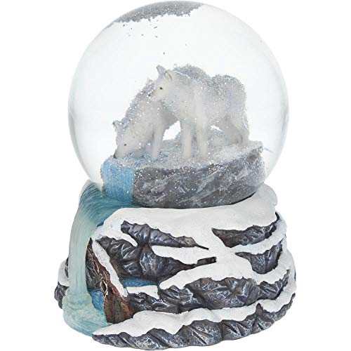 Nemesis Now Snowglobe 14.5cm White, and Glass Warriors of Winter Lisa Parker Bola de Nieve 14,5 cm, Color Blanco, Resina y Vidrio