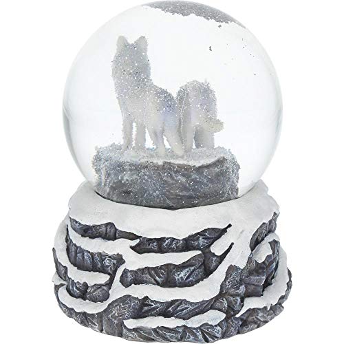 Nemesis Now Snowglobe 14.5cm White, and Glass Warriors of Winter Lisa Parker Bola de Nieve 14,5 cm, Color Blanco, Resina y Vidrio