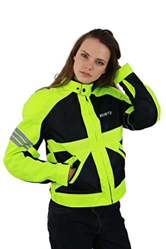 Nerve Chaqueta Moto de Verano con Malla Go, Amarillo Neón, XL