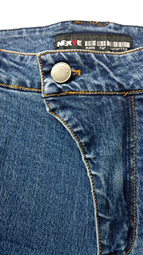 Nerve Ranger Jeans Pantalones Vaqueros de Moto, Azul, 3XL