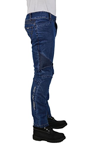 Nerve Ranger Jeans Pantalones Vaqueros de Moto, Azul, 3XL