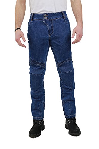 Nerve Ranger Jeans Pantalones Vaqueros de Moto, Azul, 3XL