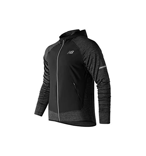New Balance AH 2018 NB Heat Grid JKT - Chaqueta de running para mujer, color negro