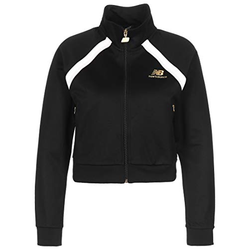 New Balance Athletics Podium - Chaqueta para mujer (talla S), color negro