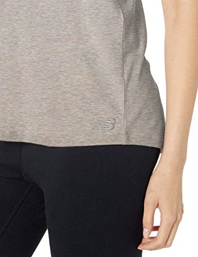 New Balance Camiseta sin Mangas para Mujer Transform Jersey Twist, Mujer, Camiseta, WT93173, Gris atlético, M