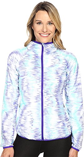 New Balance Chaqueta cortavientos para mujer - WJ53111, Chaqueta cortavientos, XS, Spectral Tech Print