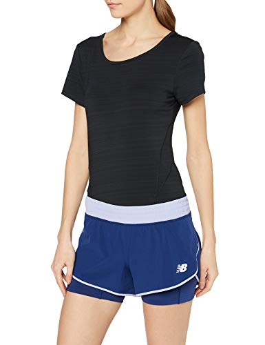 New Balance Impact 4 Inch Running Short Bañador, Mujer, Techtonic Blue, Large