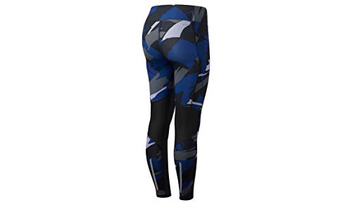 New Balance - Pantalones Ajustados para Mujer, Mujer, Pantalones, WP83229, Impresión Azul, S