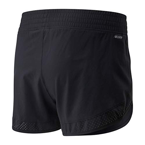 New Balance Pantalones cortos Accelerate para mujer de 7,6 cm, WS01208, Negro , small