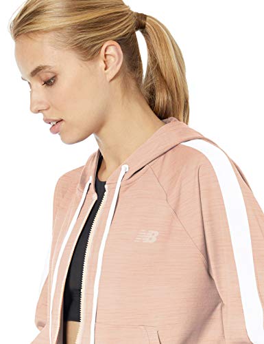 New Balance Transformform - Chaqueta para mujer, Mujer, Chaqueta, WJ93103, Roble blanco jaspeado, L