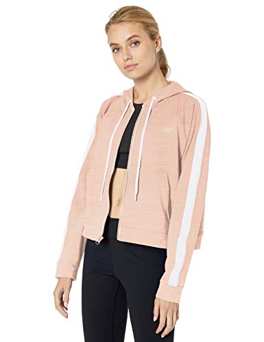 New Balance Transformform - Chaqueta para mujer, Mujer, Chaqueta, WJ93103, Roble blanco jaspeado, L