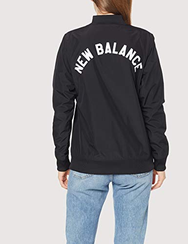 New Balance WJ83529 Chaqueta Bomber, Negro (Black BK), Small (Tamaño del Fabricante:S) para Mujer