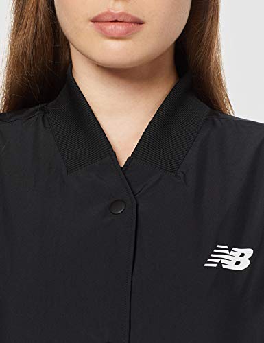New Balance WJ83529 Chaqueta Bomber, Negro (Black BK), Small (Tamaño del Fabricante:S) para Mujer