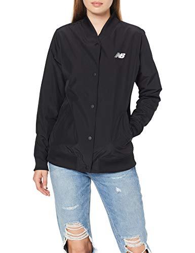 New Balance WJ83529 Chaqueta Bomber, Negro (Black BK), Small (Tamaño del Fabricante:S) para Mujer