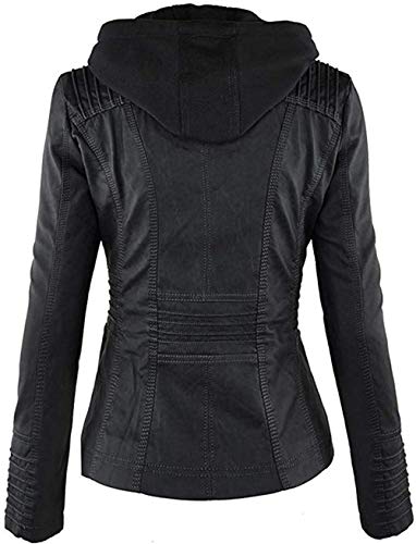 Newbestyle Chaqueta de Mujer Chaquetas Negro XX-Large