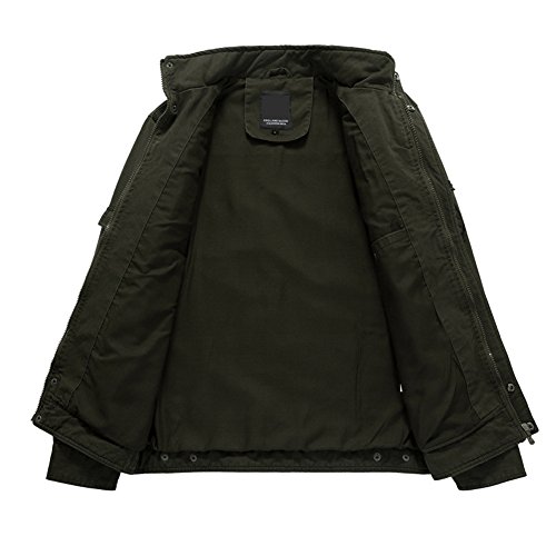 Newbestyle - Chaqueta - para Hombre Ejército Verde Large